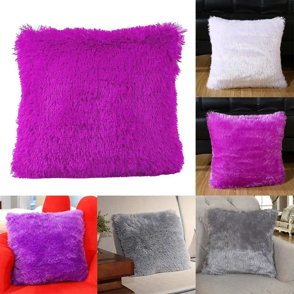 

Nordic Furniture Decorative Pillowcase 43*43cm Cushion Cover Cushion Cover Plush Soft Fur Z7W8 Pillowcase Fluffy T6J6