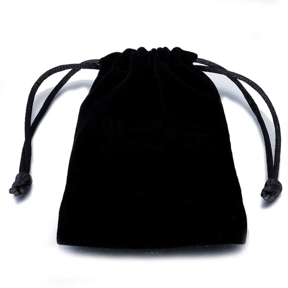 

Black Velvet Pouch for Jewelry Packaging Ring Necklace Bracelet Earrings Bag