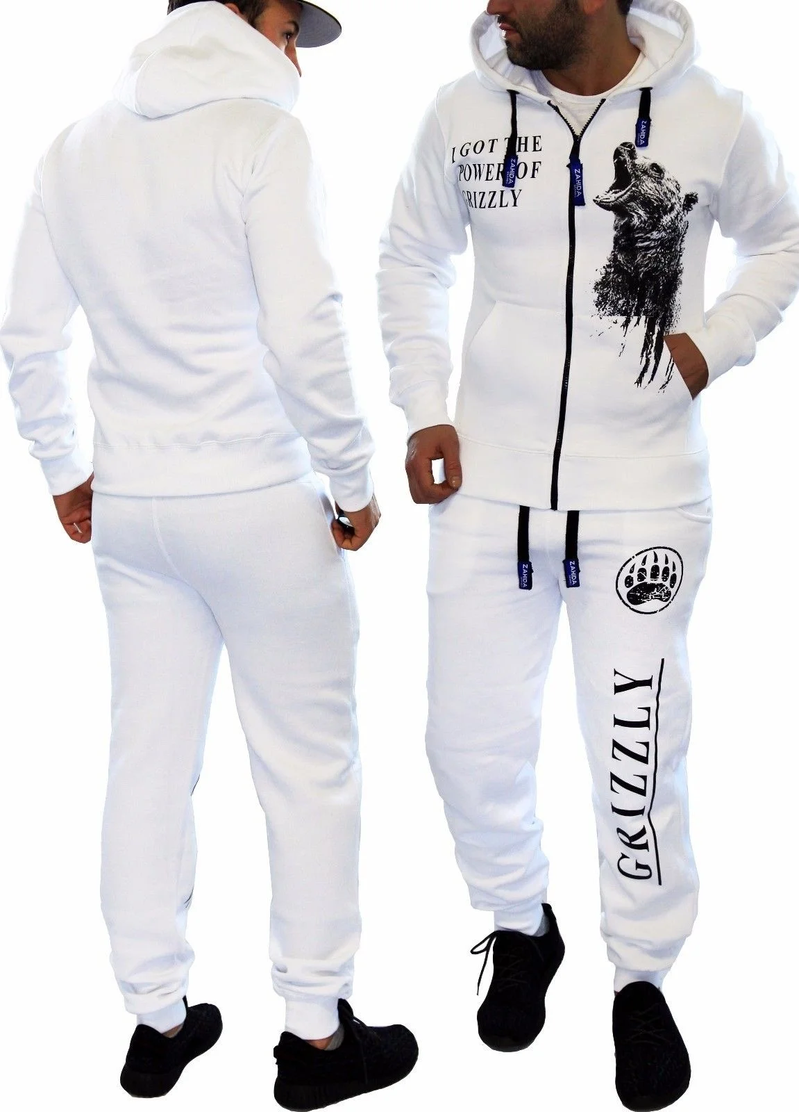 

ZOGAA Men's Spring Autumn Hoodies Tracksuit Set Male Zipper Men 2 Piece Sets Tracksuit Sportwear Hoody Sweatshirt +Pants Suit