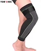 1 Pcs Compression Knee Pads Support Lengthen Stripe Sport Sleeve Protector Elastic Long Kneepad Brace Volleyball Running 3