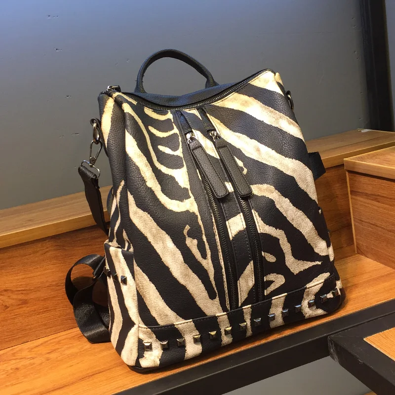 Женский Большой рюкзак из искусственной кожи высококачественный школьный для