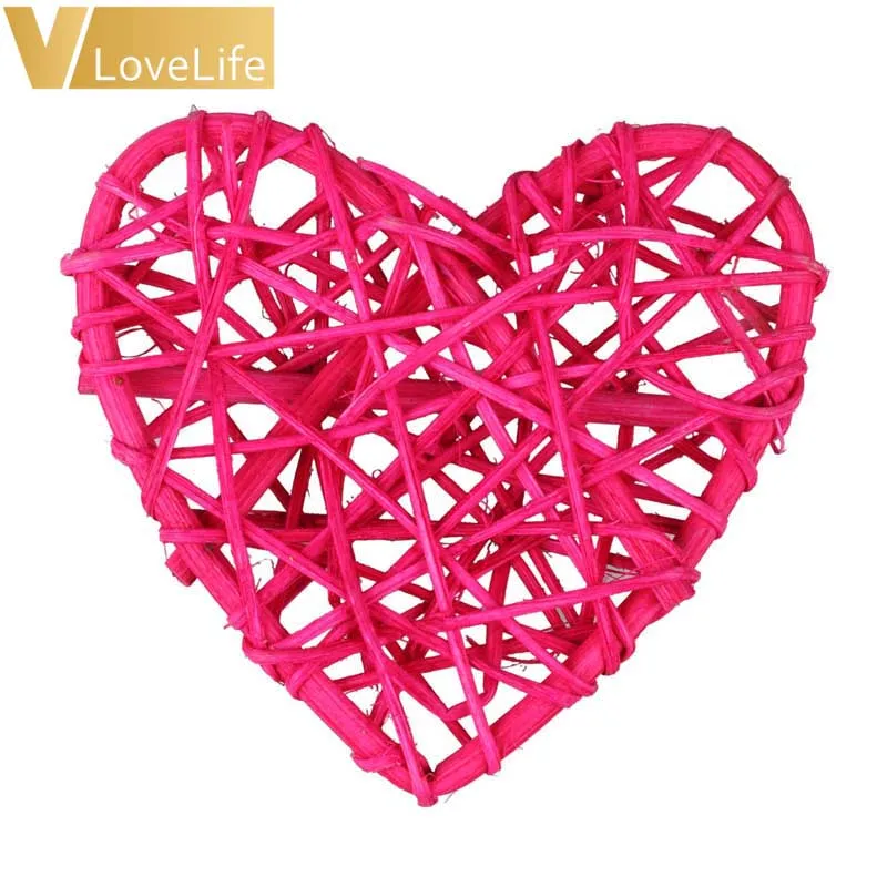 10PCS/Lot 10CM Heart Sepak Takraw For Christmas Birthday Party &amp Home Wedding Decoration Rattan Ball Supplies | Дом и сад