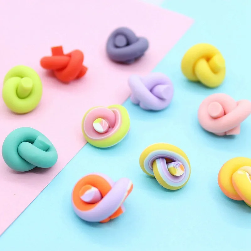

10Pcs Clay Cute Kawaii Earrings Fresh Pendant Craft Cabochon Embellishment For Scrapbooking Diy Earrings Jewelry Accessories