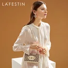 Женская маленькая квадратная сумка на цепочке LA фестиn, Классическая дизайнерская сумка-мессенджер на одно плечо, Универсальная кожаная сумка, 2021