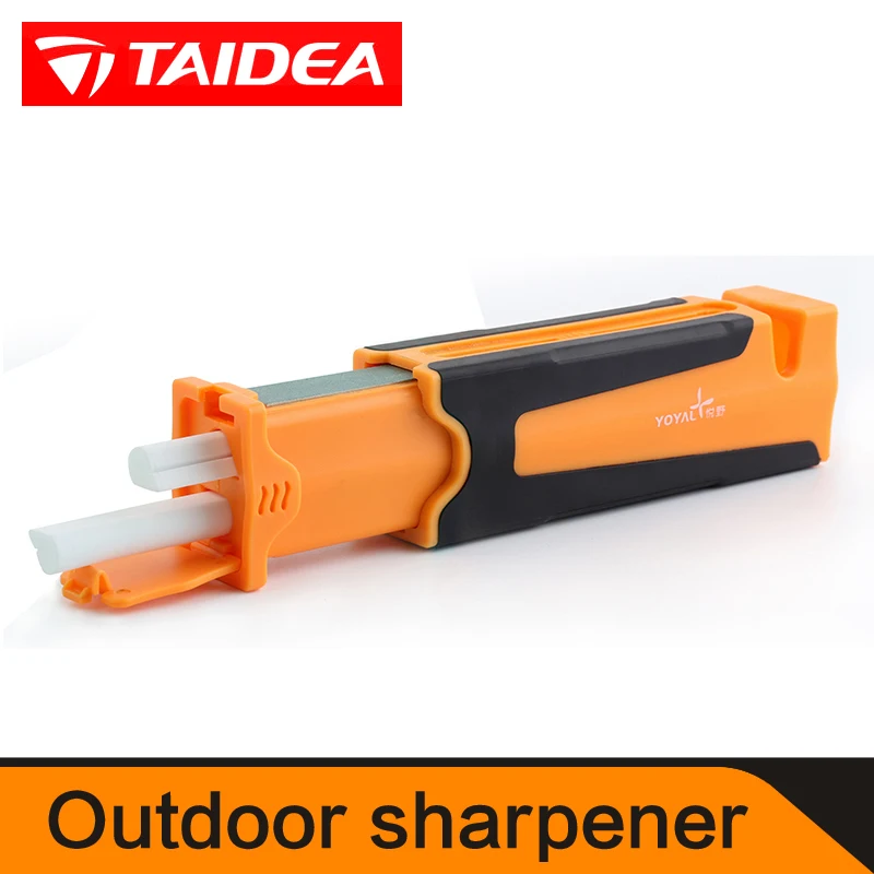 

TAIDEA Professional Outdoor knife sharpener Multifunction Kitchen Sharpening Stone Grinder knives Ceramic Sharpener Tool