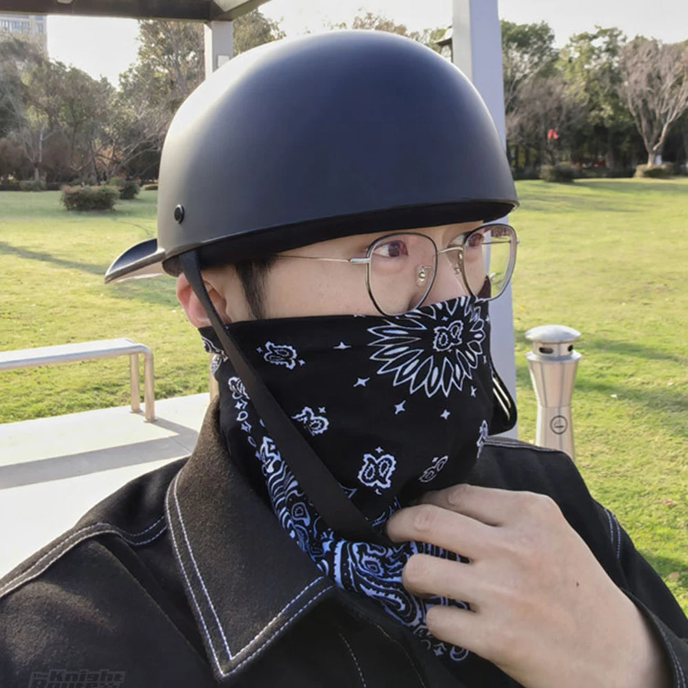 

Unisex Vintage Motorcycle Helmet Open Face Retro Half Helmet Motorbiker Gray Moto Rinding Scooter Chopper Biker Helmet Women