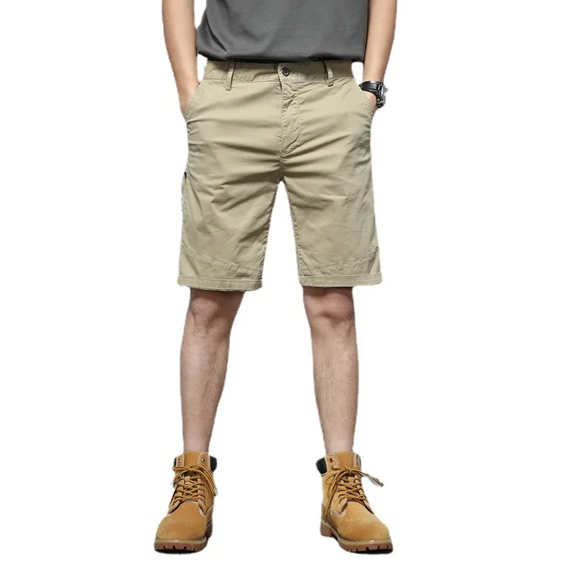 

3633 Summer Man's Shorts Classic Basic Fashion Daily Outwear Casual Mid-Waist Japanese Cargo Tooling Male Five-Point Pants Youth