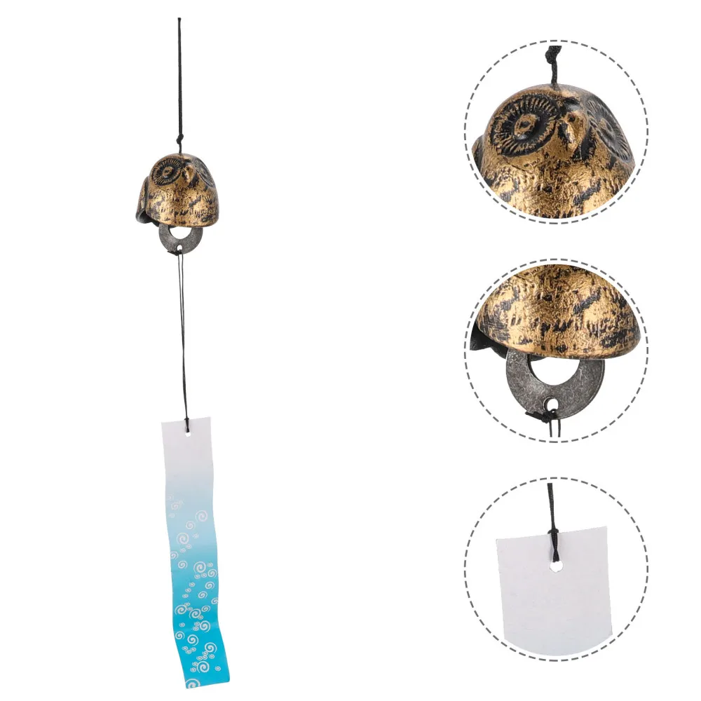 

1Pc Household Wind Chime Decorative Wind-belll Temple Hanging Adornment (Bronze)