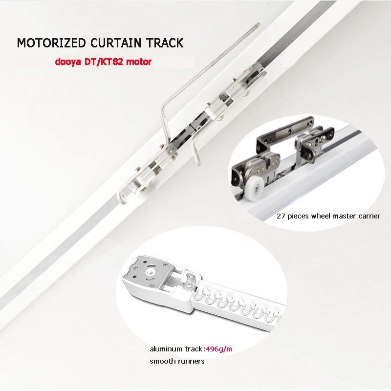 Гарантия качества 5 звезд бесшумная гладкая штора гусеничный двигатель DOOYA
