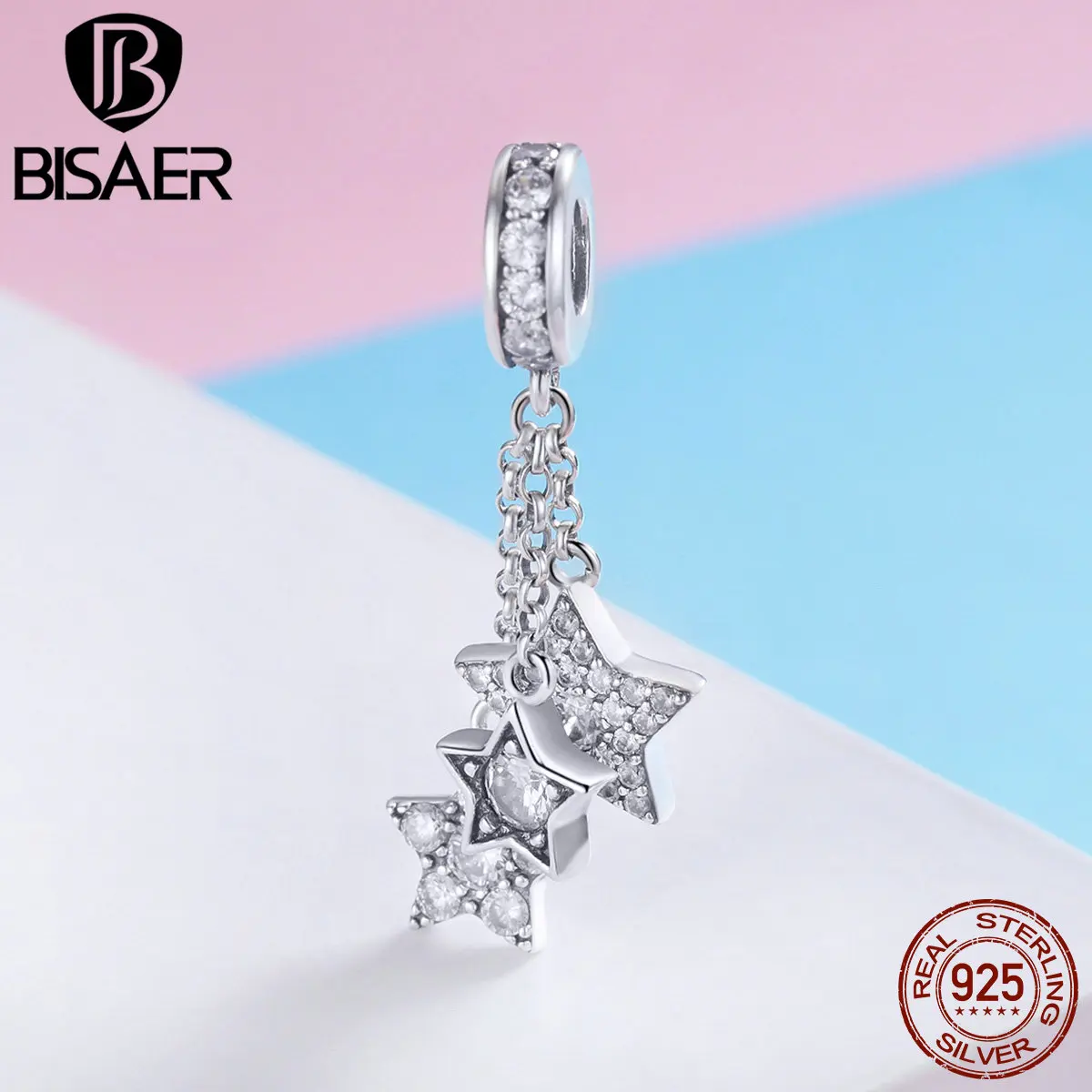 Подвеска BISAER подвески из стерлингового серебра 925 пробы бусины с кисточками и