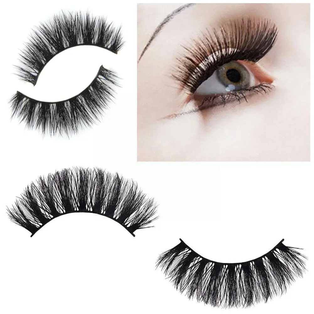

Makeup Eyelashes 3D Mink Lashes Fluffy Soft Wispy Volume Lashes Eyelash False Natural Reusable Long Eyelashes Eye Han M6R7