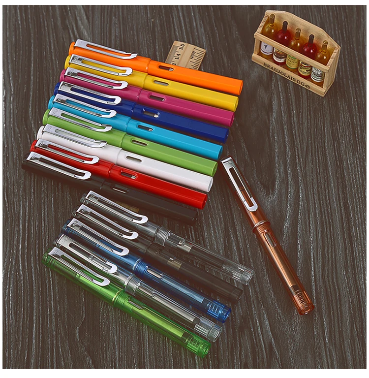 Jinhao 599A Высококачественная пластиковая перьевая ручка 0 38 мм дополнительный