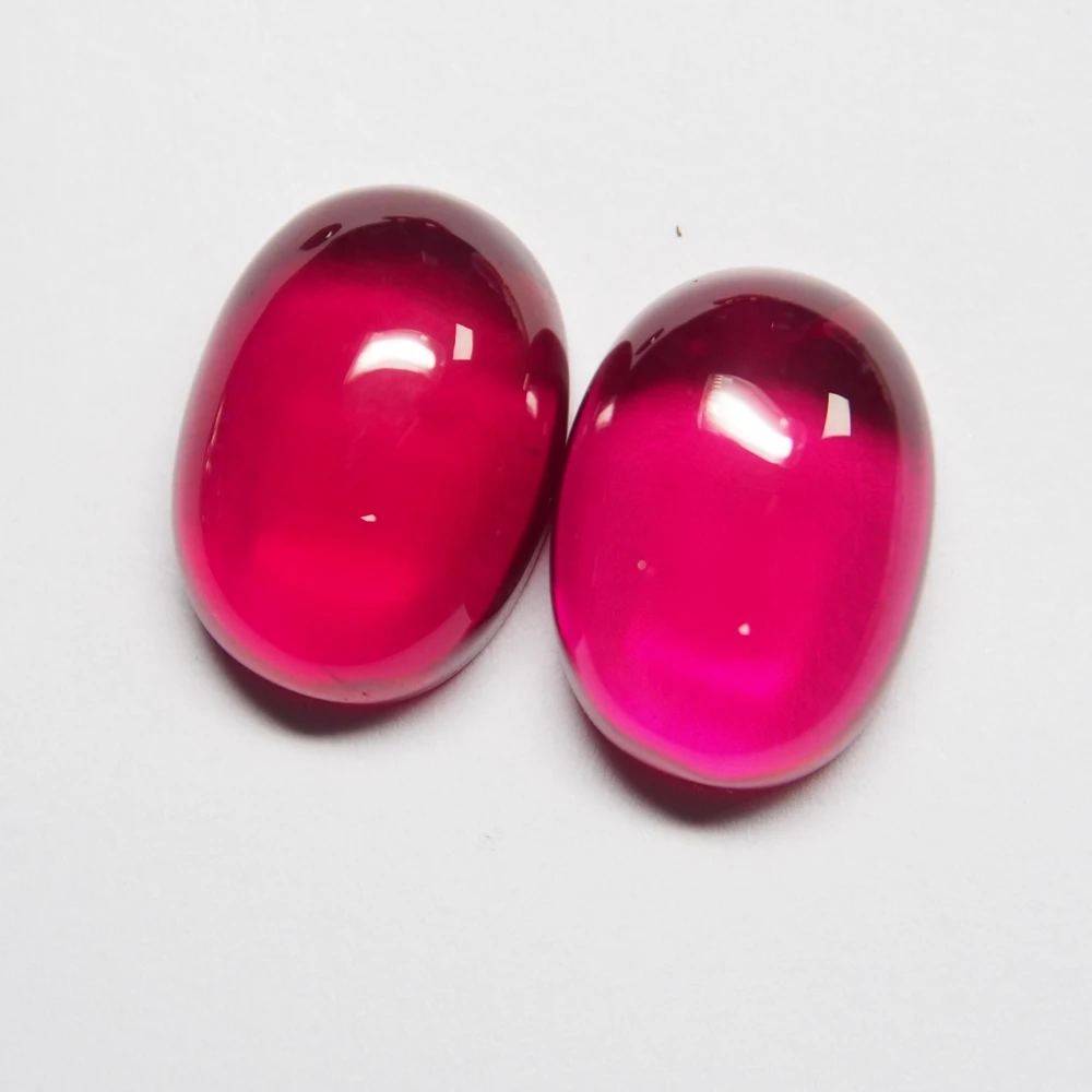 Flatback Cabochon Ruby Corundum Oval 4x6mm To 25x35mm Size Loose Gemstones | Украшения и аксессуары