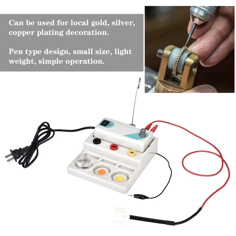 

Electroplating Pen Gold-plated Pen Jewelry Electroplating Pen Processing ToolPortable Silver Gold Pen Plating Machine