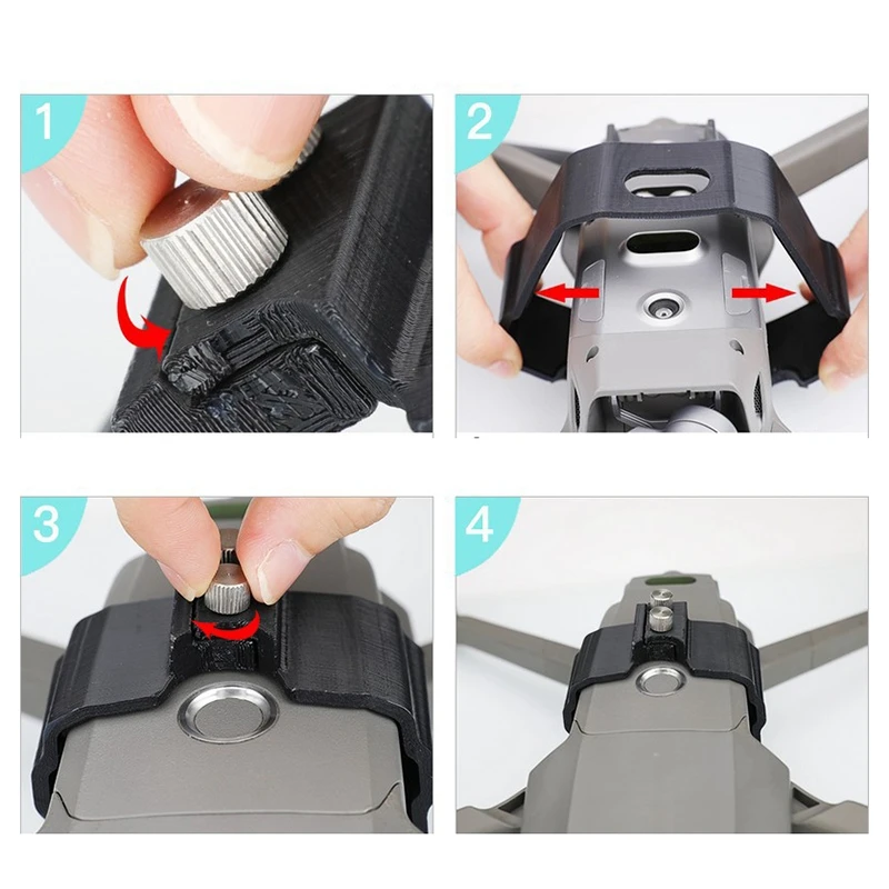 

FBIL-ABS Battery Buckle Holder Anti-Separation Buckle Prop Protection Flight Holder Fixed Clip for DJI Mavic 2 Zoom Pro Drone