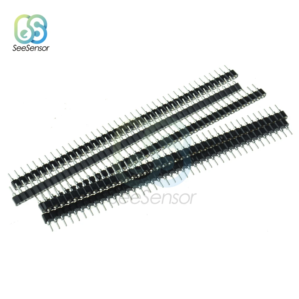 10pcs 2.54mm Pitch Round Female Pin Header Single Row 40Pin 1x40P Connector Socket | Обустройство дома