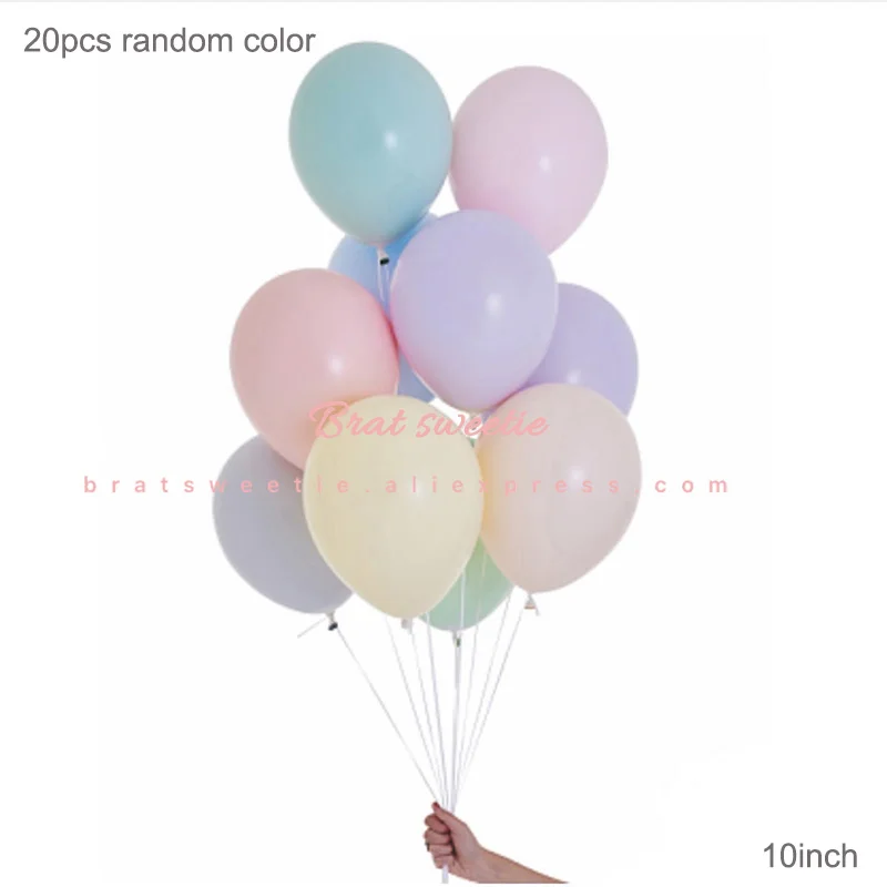 20pc random pastel Вечерние одноразовые столовые приборы в виде единорога, баннеры с флагом, Детские баннеры для девочек на первый день рождения, вечерние скатерти - Цвет: 20pc random pastel