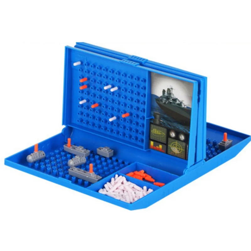 Classic Sea Battle Ships Strategy Board Game Toys Assistant Growth Cognition Family Parent Child Interactive Decompression |