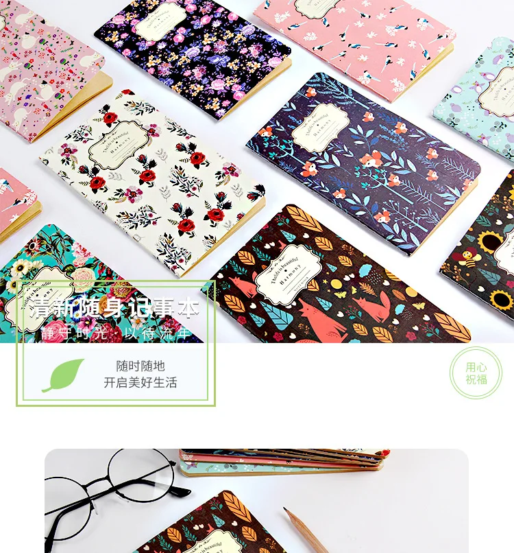 Bullet Journal крафт бумажные записные книжки Винтажные Цветы дневник Sketchbook для детей девочек школьные офисные принадлежности новинка канцелярские принадлежности