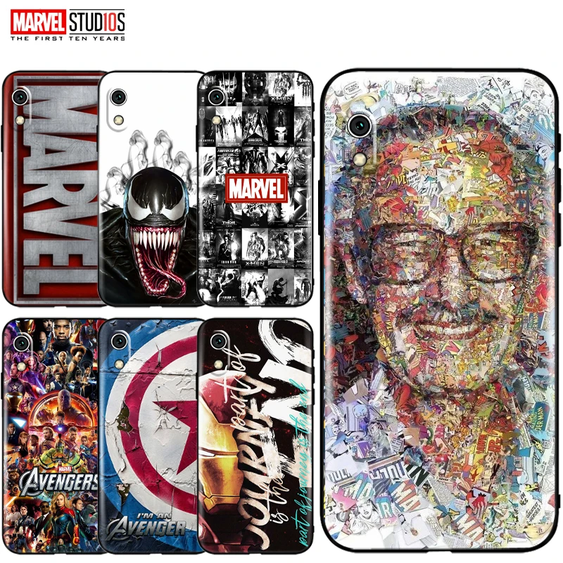 

Marvel Avengers Phone Case For Xiaomi Redmi 7A Captain America IronMan SpiderMan Hulk Thor Venom Deadpool Stan Lee Back funda