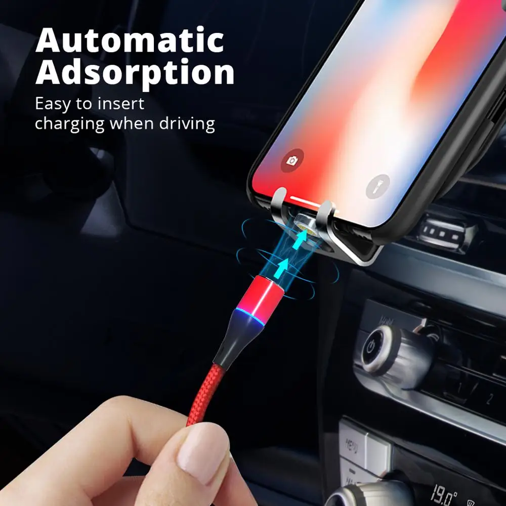 Magnetic Charger Cable Micro USB Type C Mobile Phone Data Line Charging Wire for Samsung Xiaomi Huawei Honor | Мобильные телефоны и