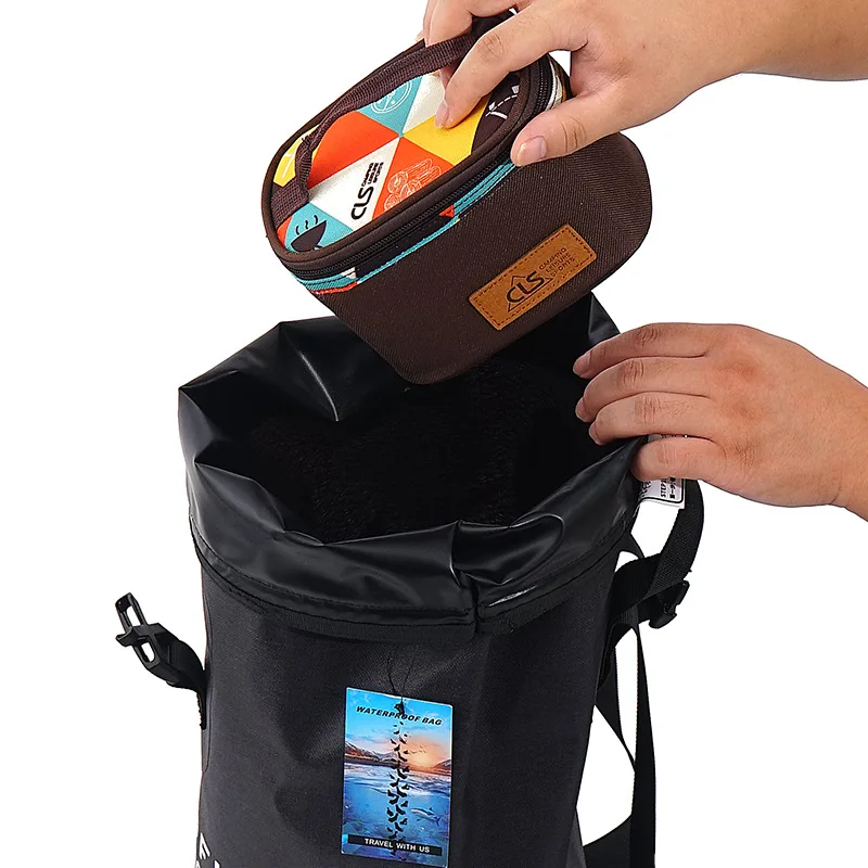 High quality 15L outdoor waterproof backpacking hiking travel water park bag river rafting swim fishing camping | Спорт и