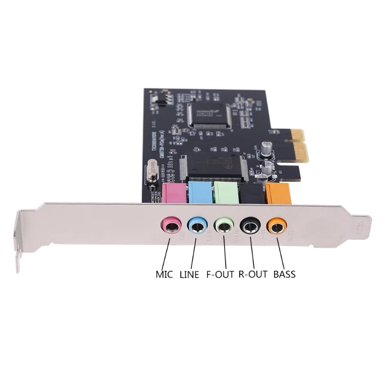 Звуковая карта PCI-E 5 1 каналов чипсет CMI8738 цифровые настольные PCI Express карты TXC090 C7AB |