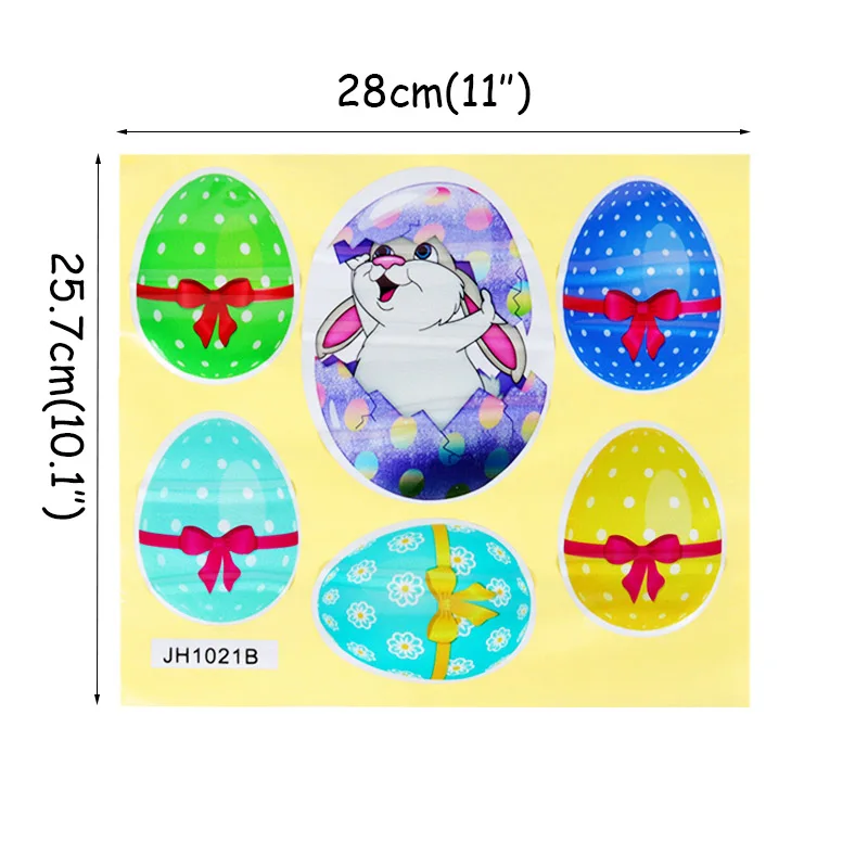 egg sticker-B Cyuan Happy Easter декоративные временные тату наклейки пасхальные вечерние сувениры для детей пасхальные Стикеры с яйцом счастливые пасхальные принадлежности - Цвет: egg sticker-B