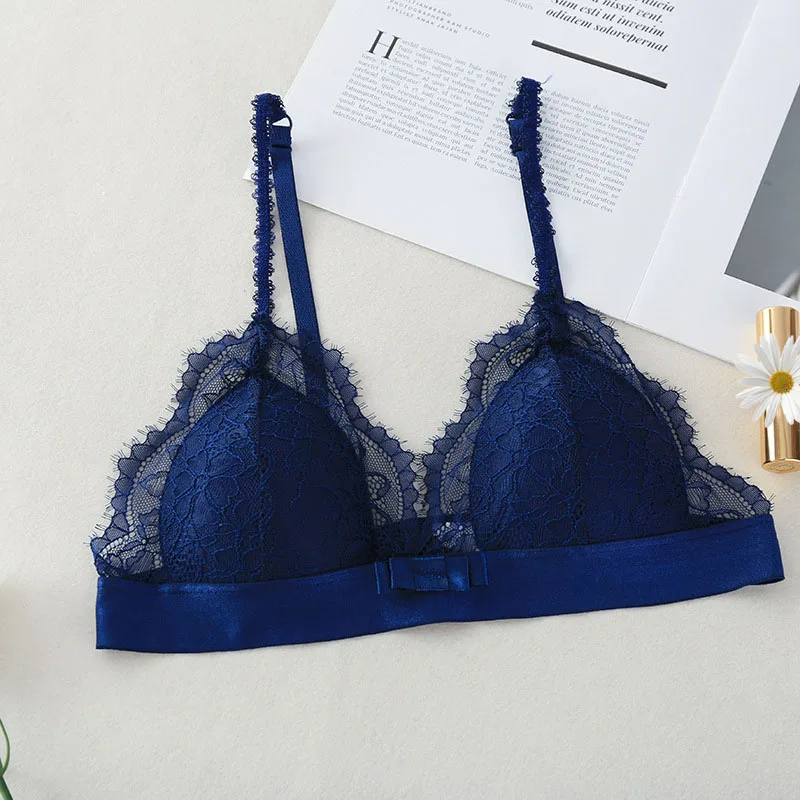 

Summer Lace Bras Sexy Lingeriea Thin Cup Adjustable Bra Women Padded Tube Tops Underwear