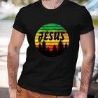 Футболка мужская хлопковая в стиле ретро, стильная тенниска с изображением Иисуса на закате, Модный повседневный топ свободного покроя в христианском стиле с короткими рукавами, черный белый цвет, на лето
