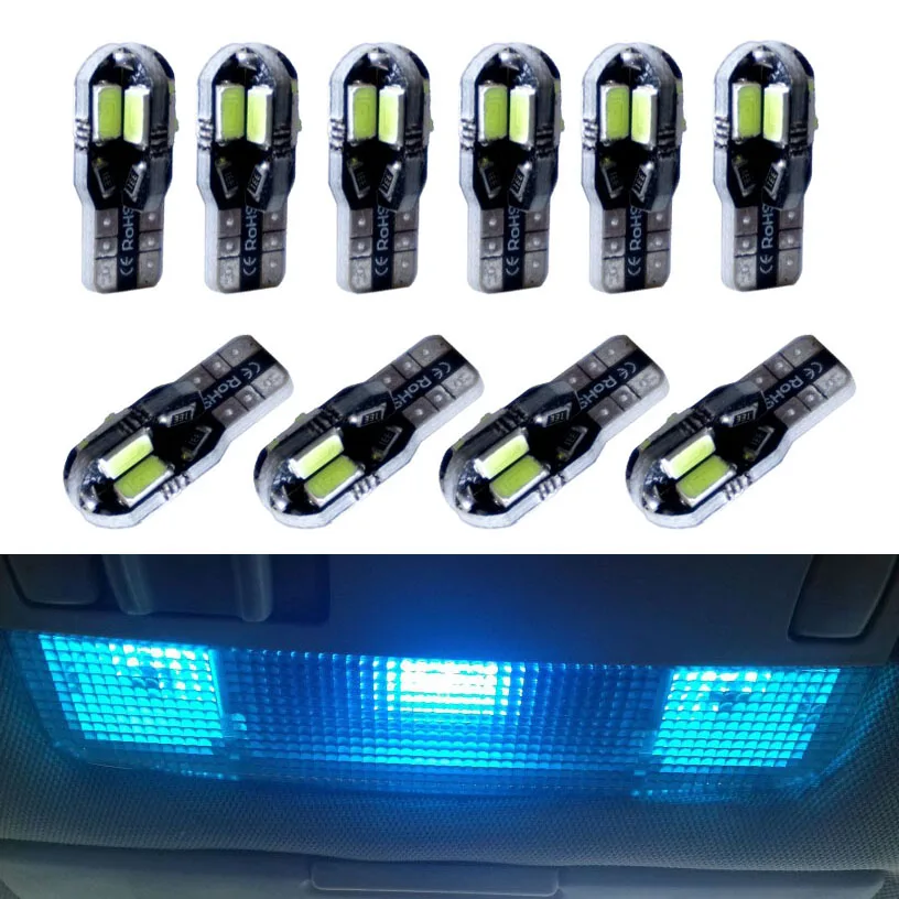 Светодиодный T10 W5W Canbus лампы для салона автомобиля фары для Toyota RAV4 Auris Yaris Avensis t25 Prius Hilux Tundra Verso Camry Corolla