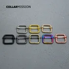 Регулирующая Пряжка сделай сам 100 шт.лот, 20 мм, жгут для ошейника для собак, ремень для рюкзака, аксессуар ручной работы, трехкольцевой металлический слайдер, 8 видов