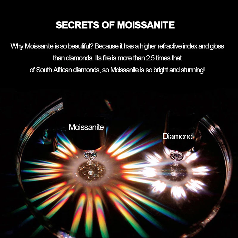 DAIMI кольцо из муасанита с бриллиантом 1 карат/2 карат D Цвет роскошные 925 пробы серебряные кольца для женщин
