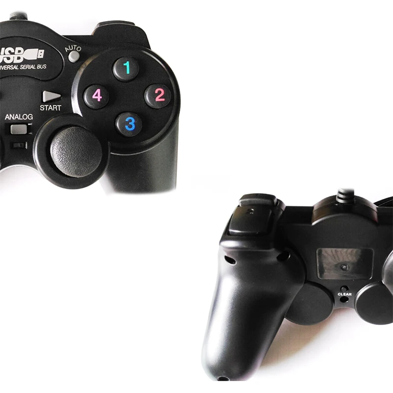Проводной USB2.0 Shock PC геймпад джойстик многофункциональный контроллер игровой