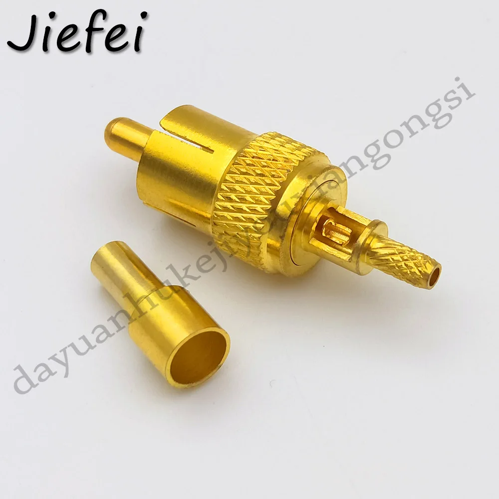 50-100 шт. новые RCA штекерные обжимные RF коаксиальные разъемы прямые для RG316 RG174 LMR100
