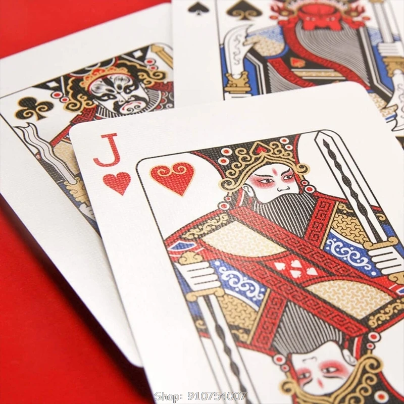 Карточки Пекинской оперы в китайском стиле для покера настольные игры с