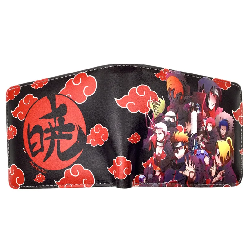 

Маленький кошелек Kakashi Sasuke с отделением для монет в виде черного листа