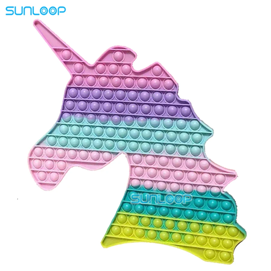 Фиджет игрушечный антистресс в виде животных огромный попет единорог игрушка