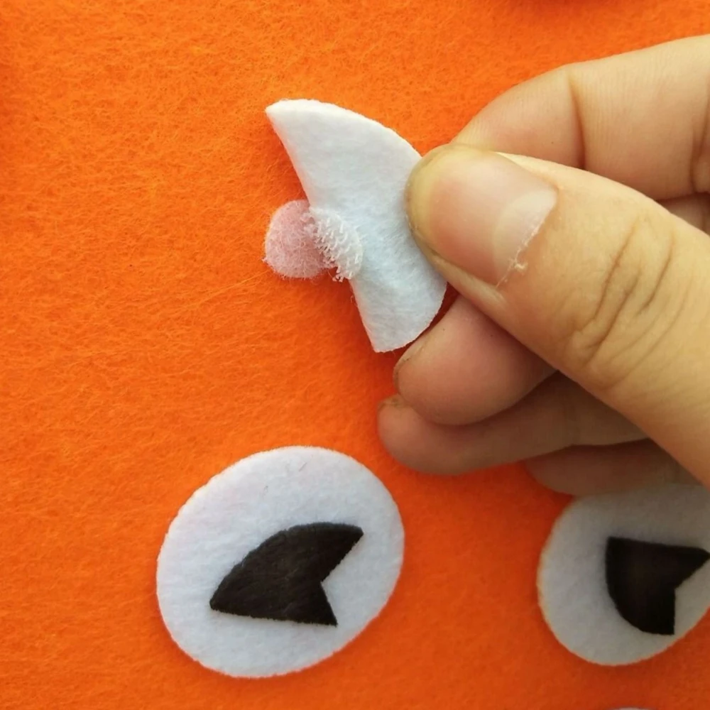 

Kindergarden DIY Toys EVA 3D Emotion Change Teaching Aids Felt Fabric Handmade Stickers Toys for Kids Learning Cartoon Puzzle