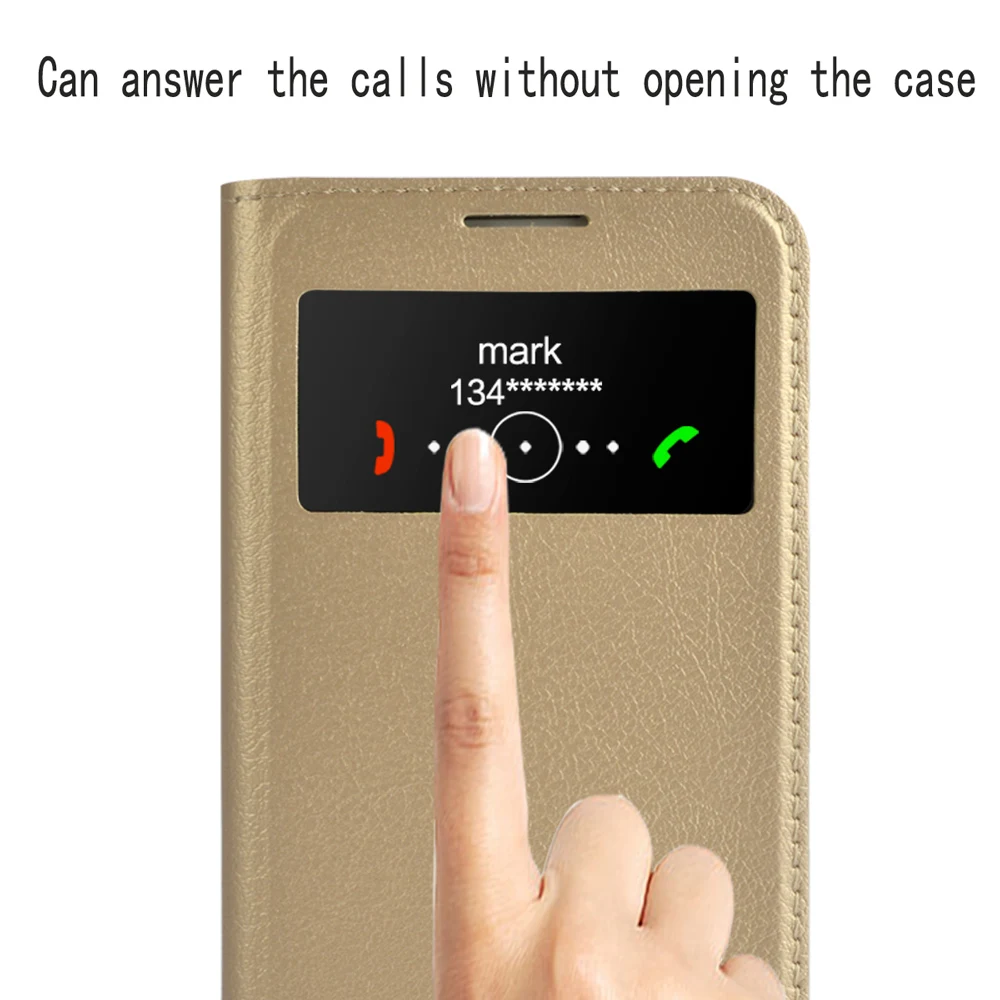 Кожаный чехол-книжка Smart View для Samsung Galaxy S4 S 4 Mini S4mini SamsungS4case GT I9190 I9192 I9195 I9500 - купить