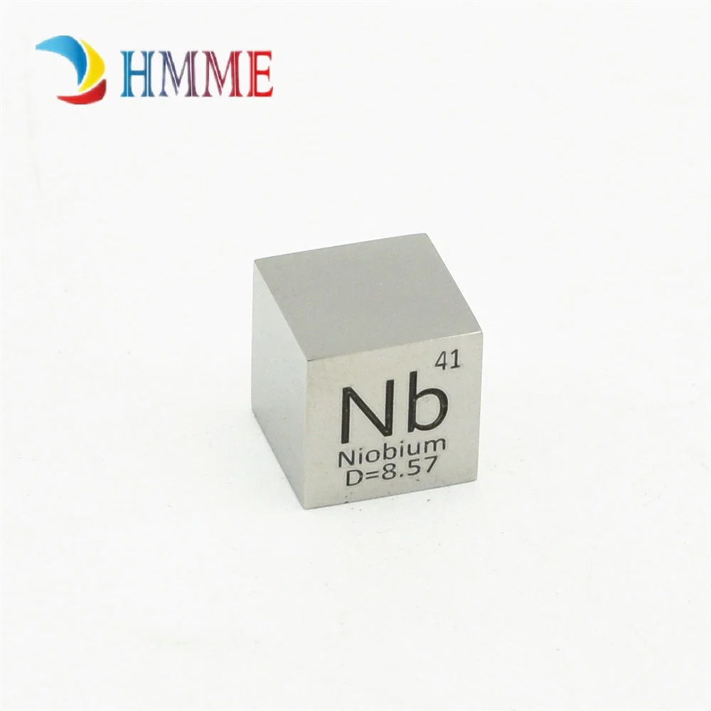 Полированный ниобиевый куб 10 мм для коллекции элементов плотности Nb ручной