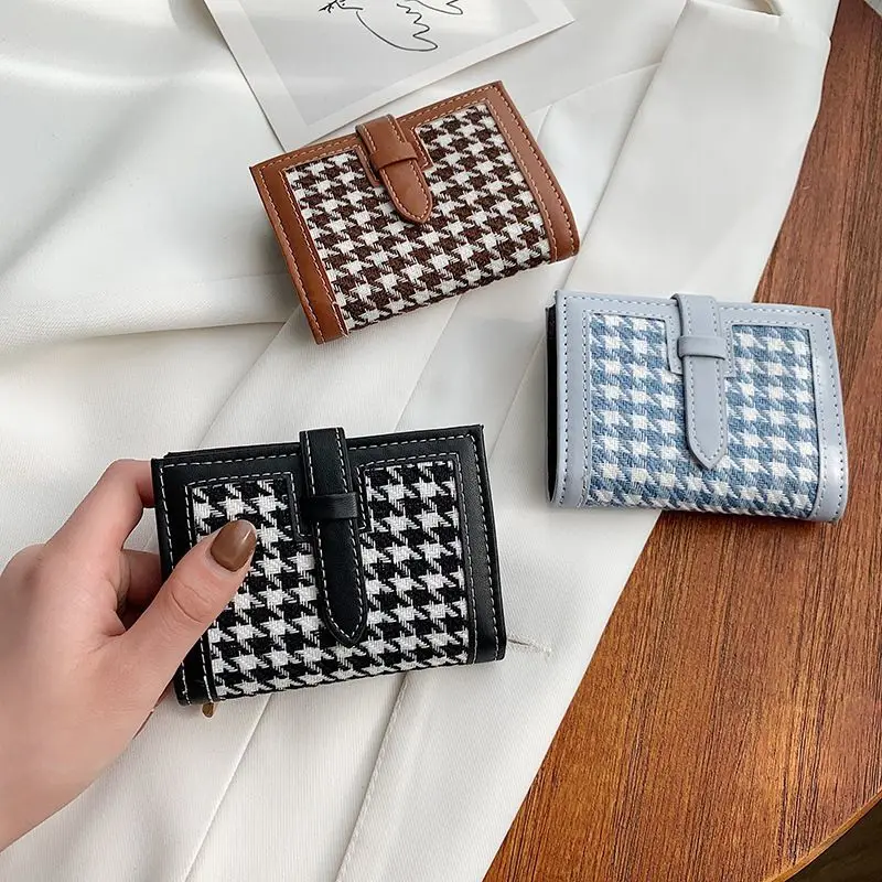 

Wallet for Women Small Coin Purse Anti-degaussing Short Luxury wallet Zipper Coin Purse Credit Card Holder ID Card Holder