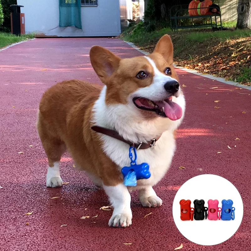 

21 pcs Degradable Pet Dog Waste Poop Bag With Printing Doggy Bag Degradable Pet Waste Clean Poop Bags Dog Up Clean Bag Dispenser