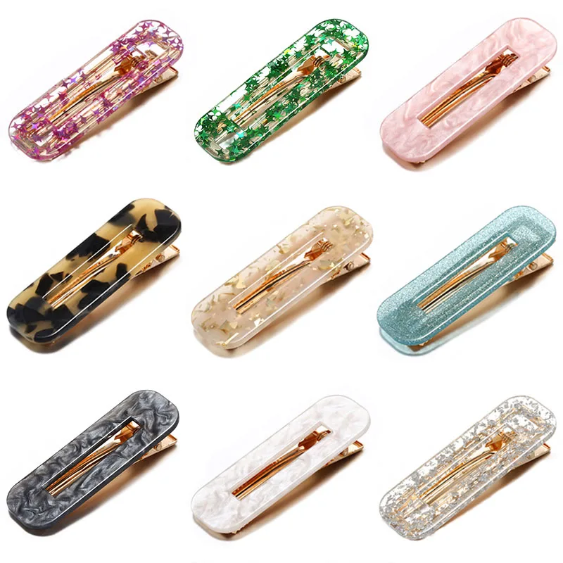 Новинка 2021 модная женская элегантная заколка для волос Геометрическая из