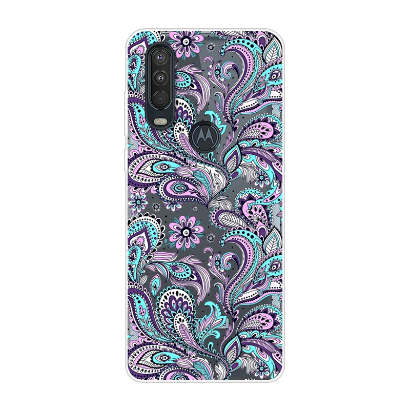 14 Для Motorola One Action чехол 6,3 ''мультяшная мягкая ТПУ Силиконовая задняя крышка для MOTO One Action OneAction чехол для телефона funda One Vision - Цвет: 14