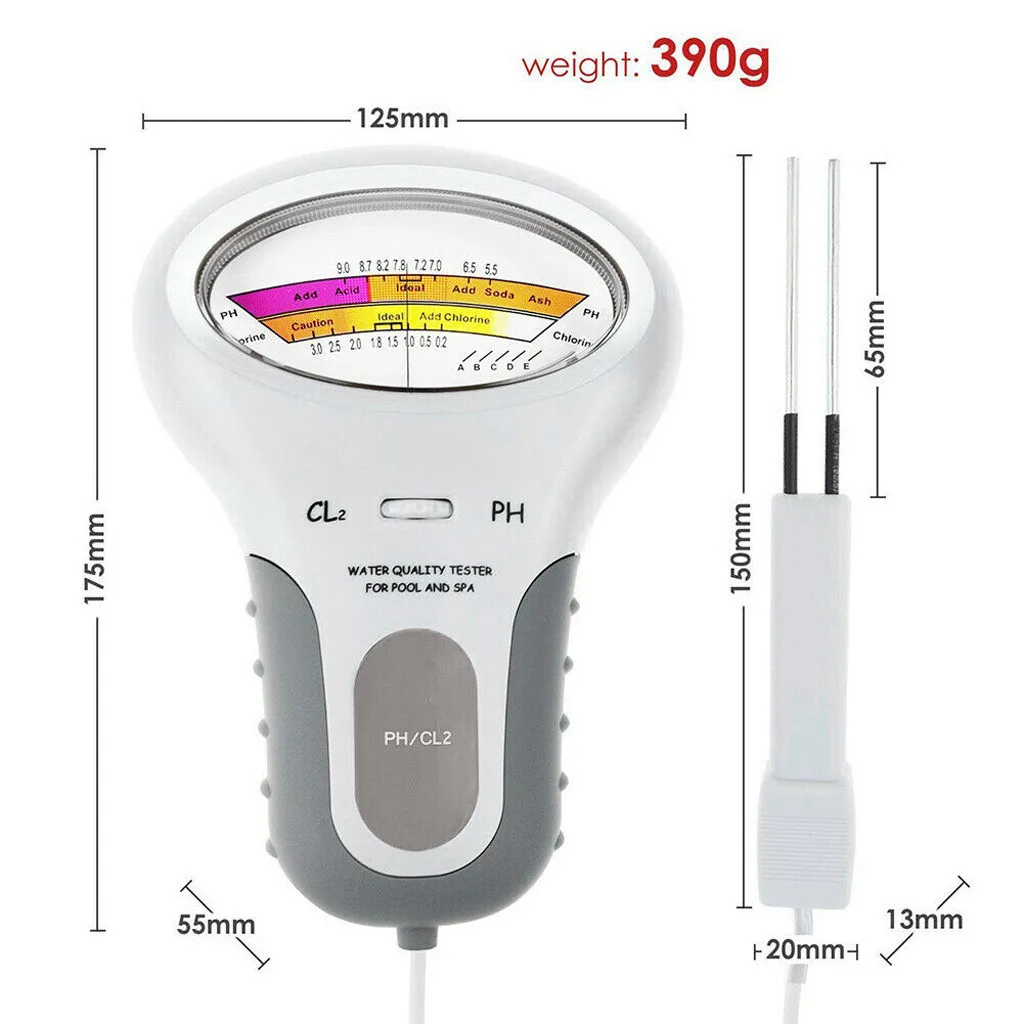 PH-тестер CL2 проверяет детектор воды портативный для дома без загрязнения хлор