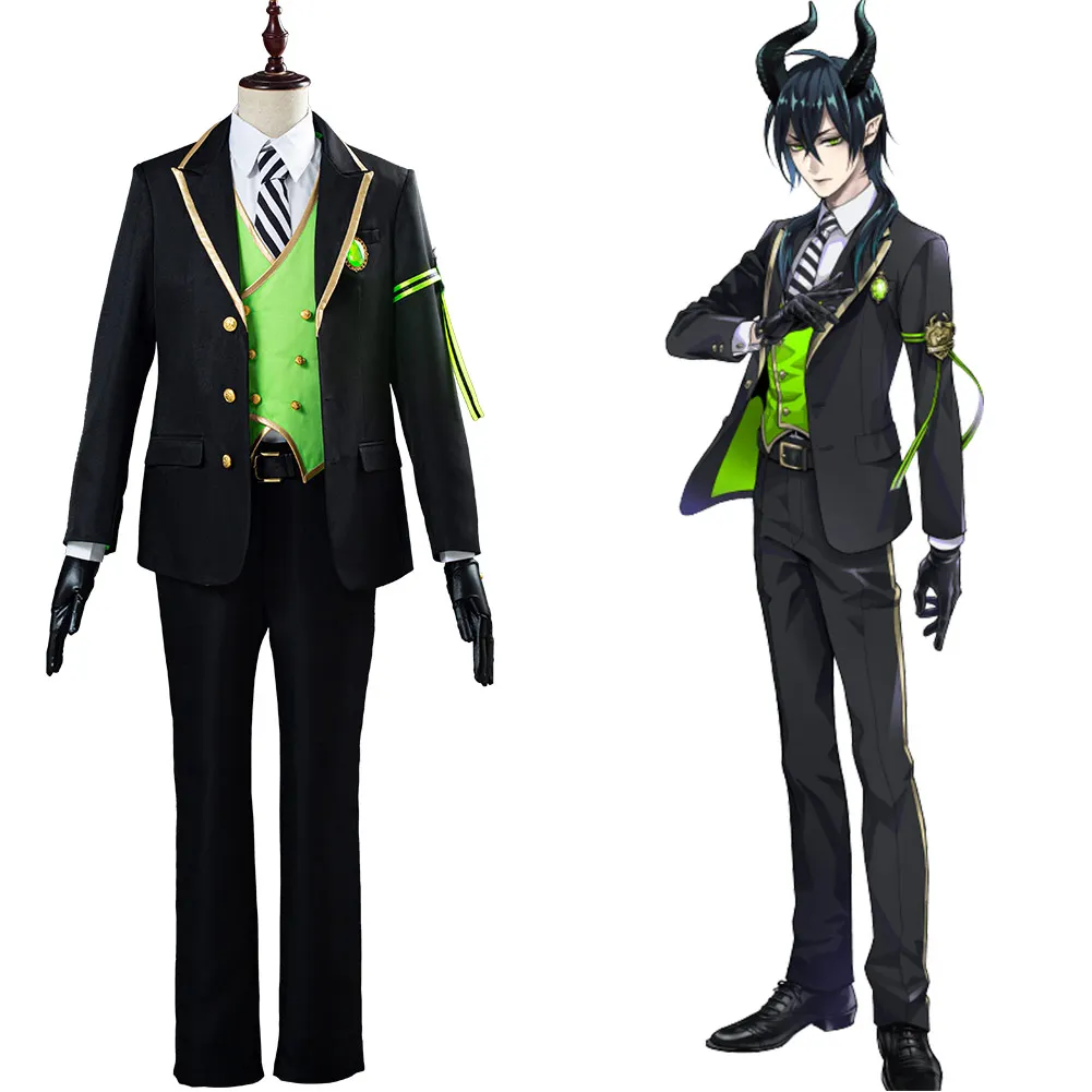 

Twisted-Wonderland Malleus/Sebek/Silver Cosplay Costume Men Uniform Outfit Halloween Carnival Costume Custom