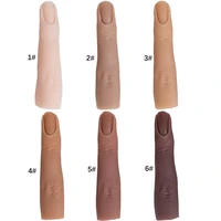 nail art silicone practice finger female mannequin finger moveable nails and flexible bentable finger suit for nails manicurist