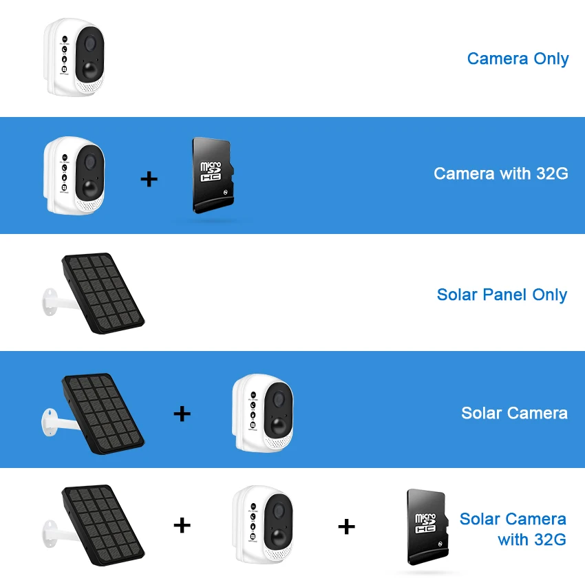 Smar Беспроводной Перезаряжаемые Батарея IP Камера с Панели солнечные открытый