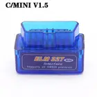 Новый Автомобильный сканер OBD V2.1 V1.5 mini ELM327, совместимый с Bluetooth, автомобильный тестер OBDII 2, диагностический инструмент для Android, Windows, Symbian